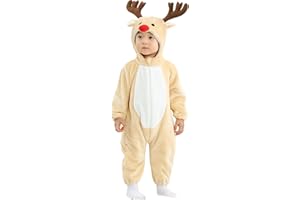 COSLAND Unisex Baby & Toddlers' Flannel Animal Costume Romper Outfits