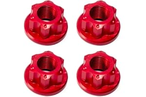 M10 Bicycle Fixie Track Wheel Nuts 4Pcs, Non Quick Release Hub Nuts For Rear Hub Axle Screws Compatible With Standard M10 And