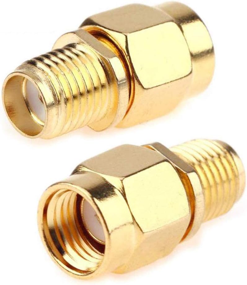 TengKo SMA Female to RP-SMA Male Jack Connector (2 Pack)