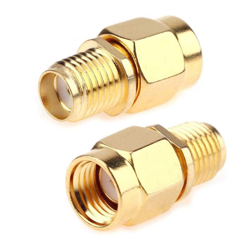 TengKo SMA Female to RP-SMA Male Jack Connector (2 Pack)