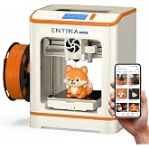 Entina Tina2C 3D Printer for Beginners, Fully Assembled Starter Mini 3D Printer, Start in 8 Mins, App &amp; WiFi Control, Auto Leveling, 3500+ Model Library, 25+ Creative DIY Modules for STEM, Home