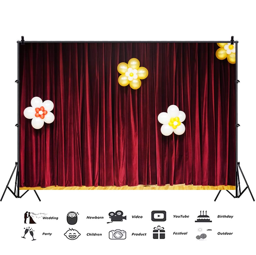 Csfoto 5x3ft Stage Backdrop For School Events Amazon In Electronics