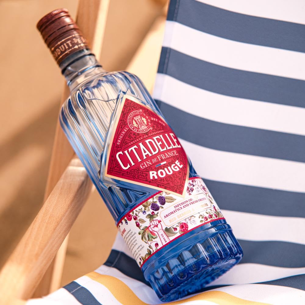 Gin CITADELLE Rouge - natürliche Infusion von roten Früchten und Botanicals - ausgezeichnet als bester Gin beim Spirituosenwettbewerb 2023 - Made in France - 41,7 % Alkohol - 70 cl 3