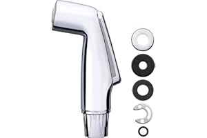 HOUTINGMAAN Chrome Sink Sprayer Head Replacement, Faucet Sprayer Attachment