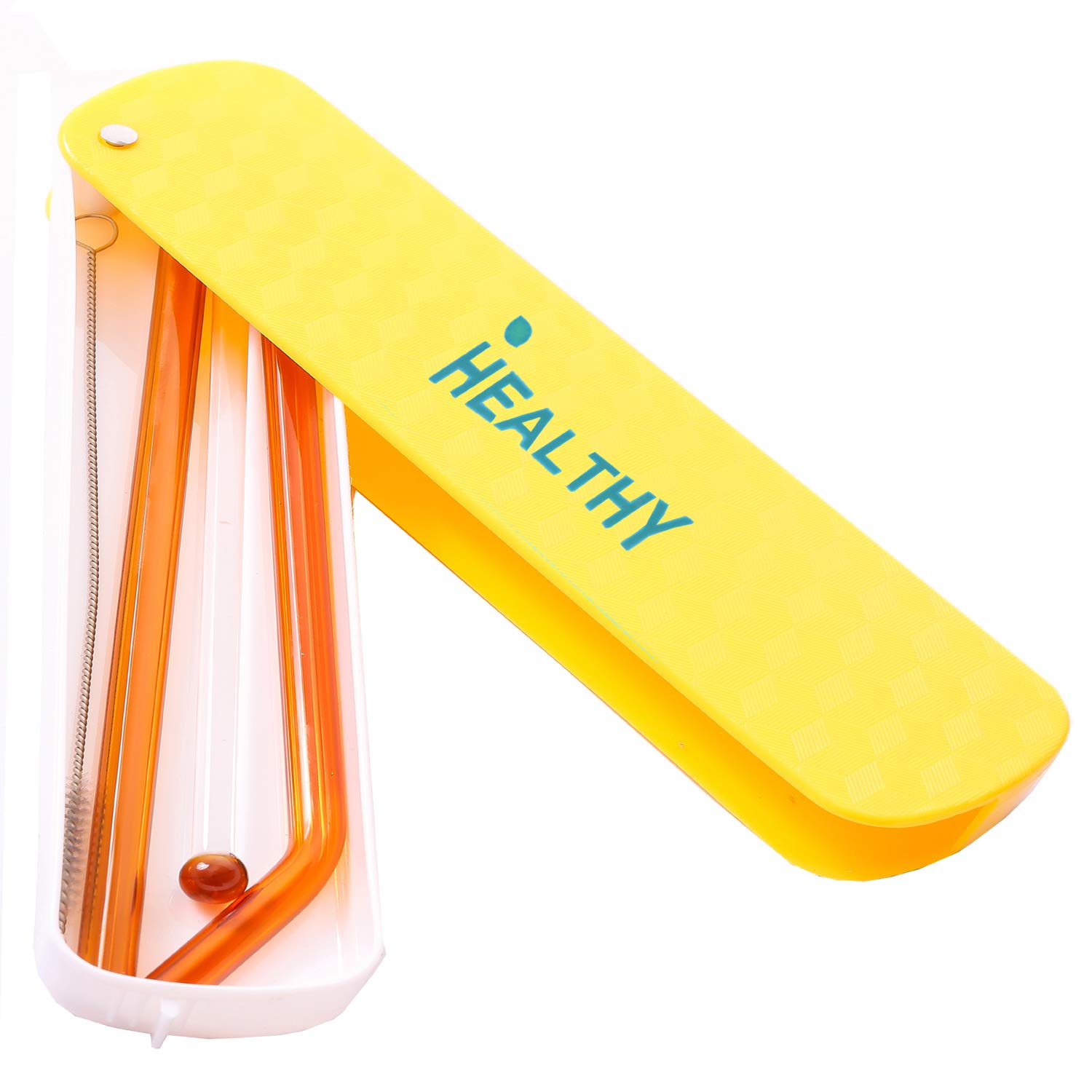 HEALTHY Glass Straws Private Solid Box Multi Color 200 mm X