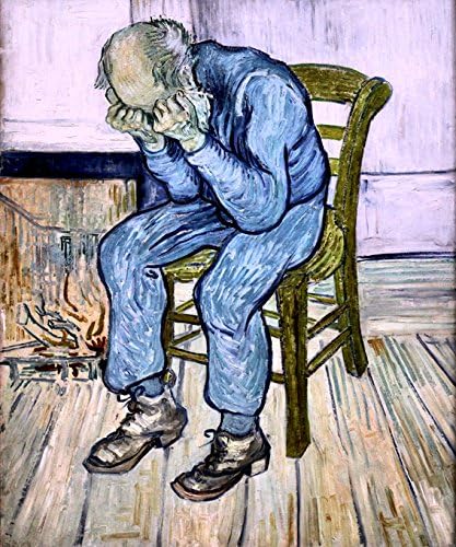 Sorrowing old man  Van Gogh Poster Canvas Picture Print