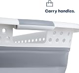 LIVIVO 58L Collapsible Laundry Basket with Handles Grey view 7