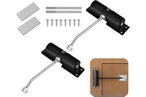 Voittozege 2 Pack Safety Spring Door Closers, Automatic Door Closer Residential & Commercial, Auto Door Closer Adjustable Clo