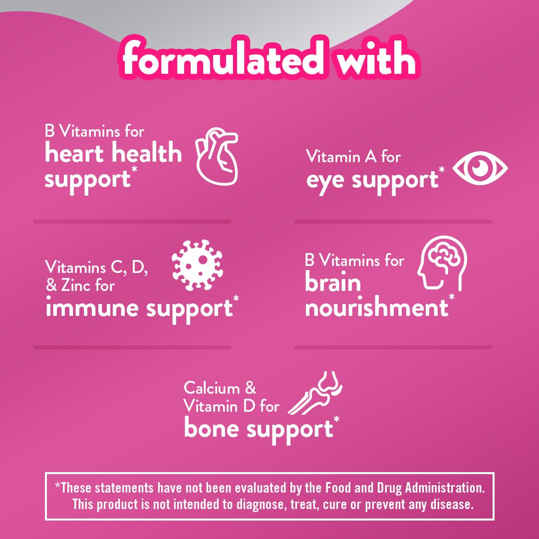 Vitafusion Women's 50+ Multivitamin Daily Support Supplement 60 Count (Pack of 2)