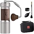1Zpresso K-Ultra Manual Coffee Grinder Silver with Carrying Case, Assembly Consistency Grind Stainless Steel Conical Burr, Foldable Handle, Numerical External Adjustable Setting, All-Round Grinder