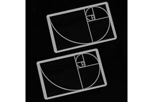 LUAATT Golden Ratio Viewer,2 Pack Portable Fibonacci Composition View Finder,Photography Scale Viewing Tool,Credit Card Size