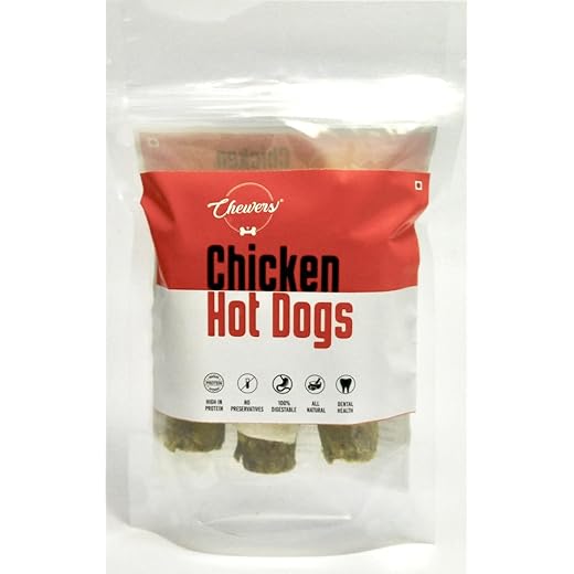 Chewers Chicken Hotdogs Stick Dog Treat, Dog Stick Chew, 3 Pieces