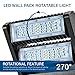 Hyperikon LED Wall Pack Rotatable 60W, 5000K (Crystal White Glow), 7800 lumens, Mounted Base IP65 Outdoor Wall Pack, Waterproof/Dustproof Wall Light- Great for Garage Door, Overnight Security