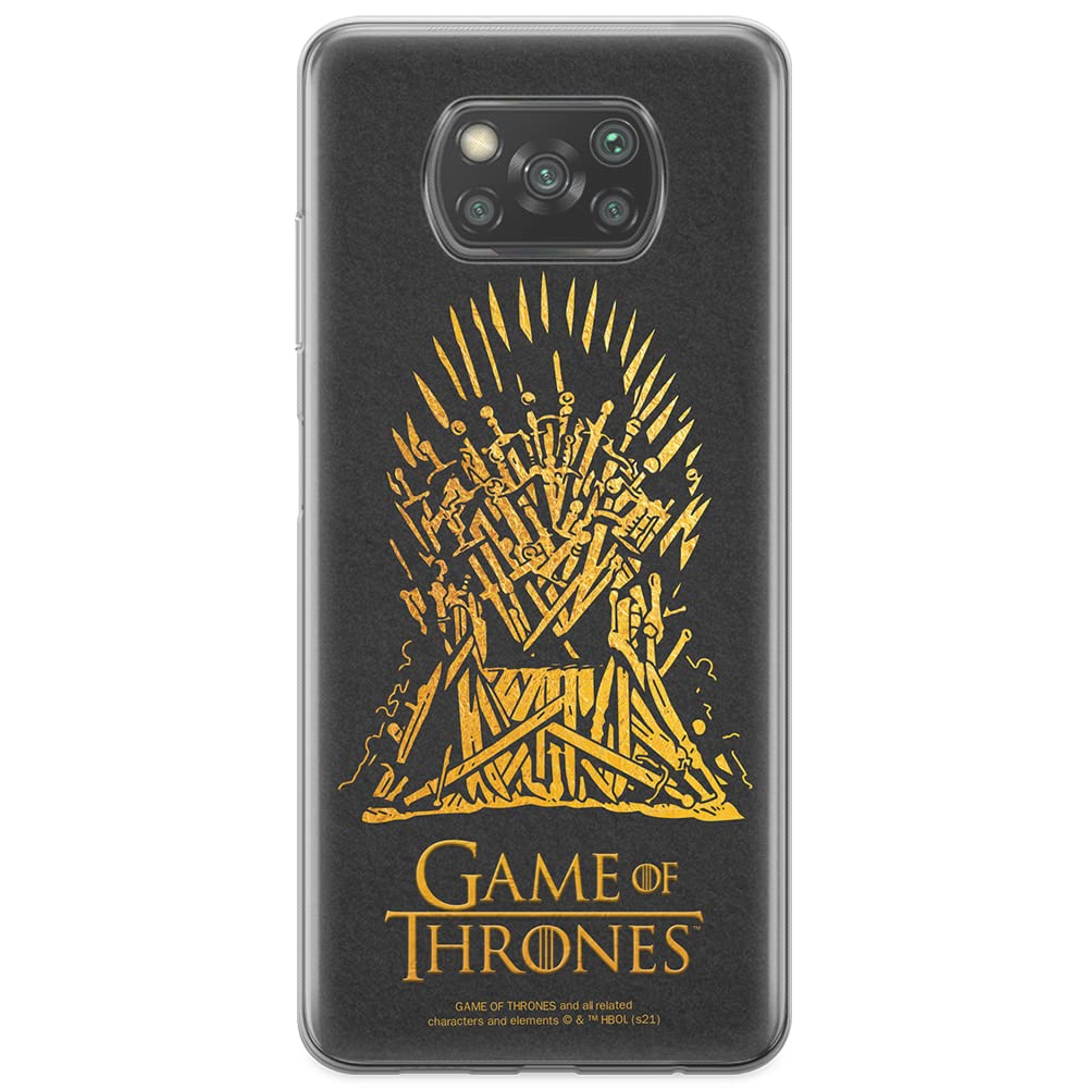 ERT GROUP mobile phone case for Xiaomi POCOPHONE X3 original and officially Licensed Game of Thrones pattern 011 optimally adapted to the shape of the mobile phone, case made of TPU
