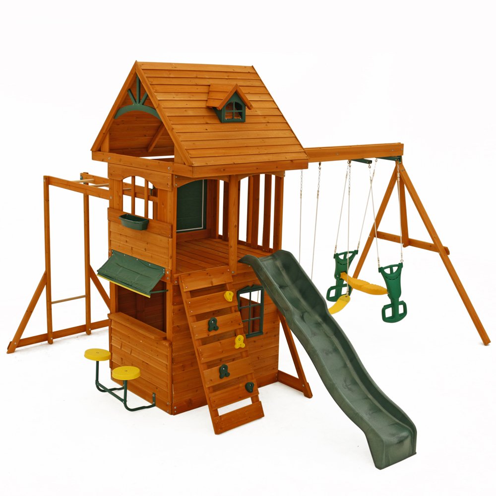 Amazoncom Big Backyard F270855 Ridgeview Clubhouse Deluxe Play Set
