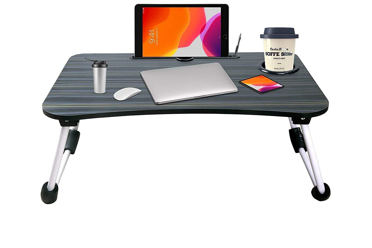 Milindi Sales Foldable Bed Study Table Portable Multifunction Laptop
