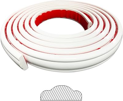 Gaahing Peel Stick Wall Molding Trim Chair Rail 3m x 2.7cm Self-Adhesive DIY