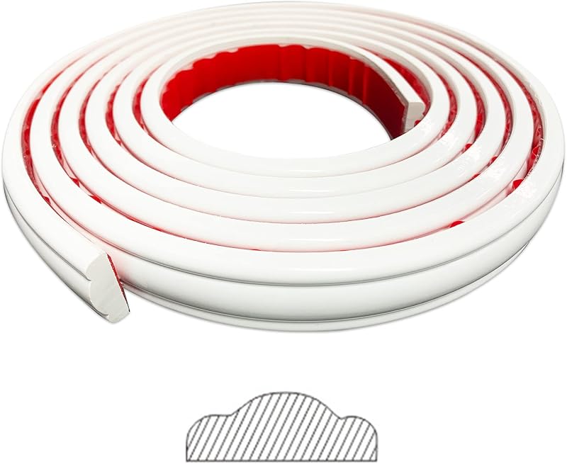 Gaahing Peel Stick Wall Molding Trim Chair Rail 3m x 2.7cm Self-Adhesive DIY