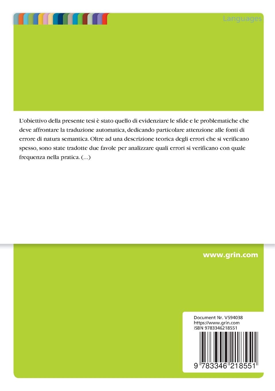 Le Problematiche E Le Sfide Della Traduzione Automatica Un Confronto Tra Google Translate Bing Translator E Deepl Italian Edition Eberharter Christina 9783346218551 Amazon Com Books