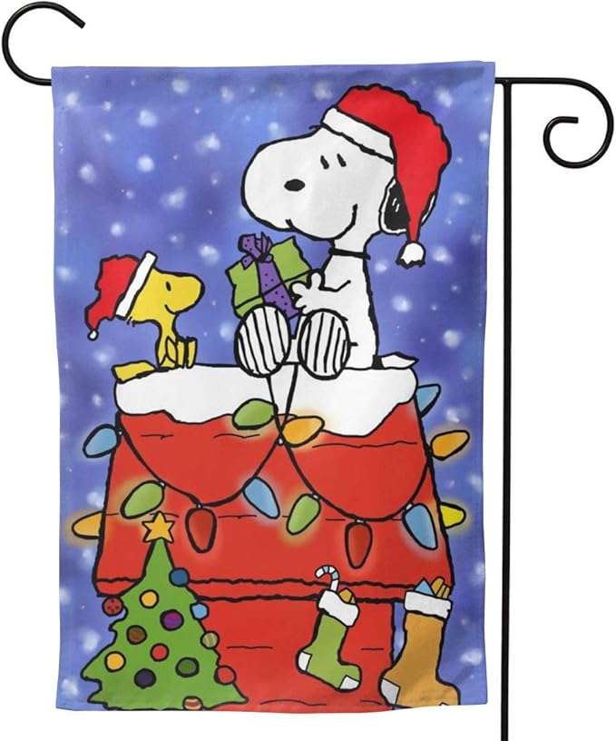 Peanuts snoopy holidays flag mini happy garden woodstock Amazon.com: POLKJIH Snoopy Christmas Garden Flag Double-Sided Printing Not Easy to Fade for
