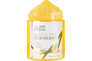 ANAiRUi Sugar Body Scrub, Sugar Scrub for Body & Face, Moisturizing & Glowing Scrub, Hydrating and Exfoliating Body Scrub, De