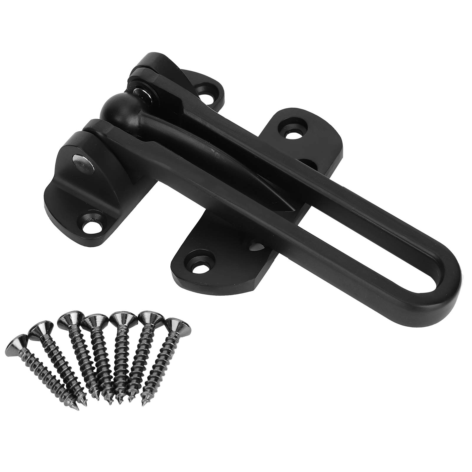 ANKROYU Adjustable Toggle Clamp Latches, Stainless Steel Anti Theft Lock, Buckle Security Guard Door Security Lock for Home Security (Matt Black)