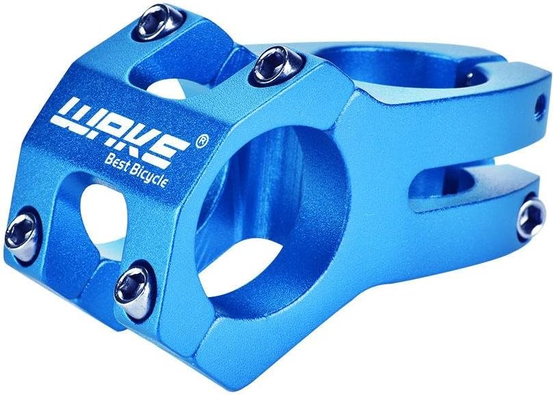 Bike Stem,31.8mm ycle Handlebar Stem Mountain Bike Handlebar Stem Riser Aluminum Alloy Bike Handlebar bars Fixed Stem Extender for Road Bike Cycling Folding Bike (Blue)