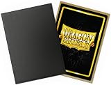Dragon Shield Matte Dual Black & Gold Sleeves - 100 standard size view 3