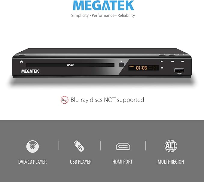 Dvd Player For Tv Hdmi Output Full Hd 1080p Upscaling Amazon De Elektronik
