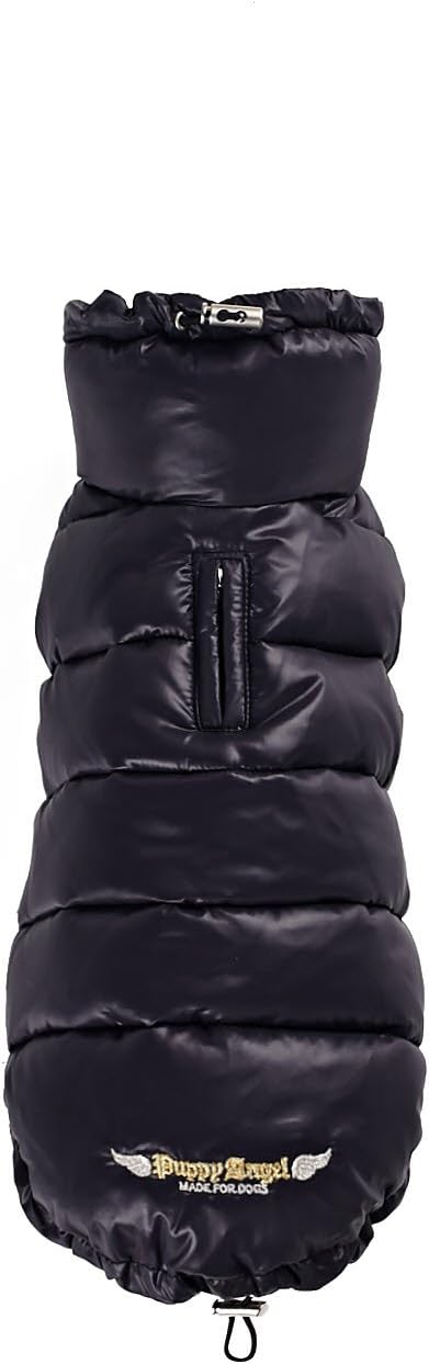 Puppy Angel Love Faux Down Padding Vest, Medium, Black