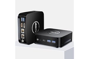 FUNYET Mini PC Desktop Computer with Intel 12th Gen Alder Lake N95(up to 3.4GHz), 16GB DDR4 RAM 1TB SSD, Supports 4K Displays, Windows 11 Pro(Black)