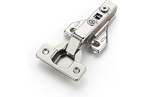 JOY DECOR Full Overlay 2 Pair 4 Pack Concealed Kitchen Cabinet Hinges 105 Degree Soft Close Adjustable Cabinet Door Hinges for Face Frame Cabinet