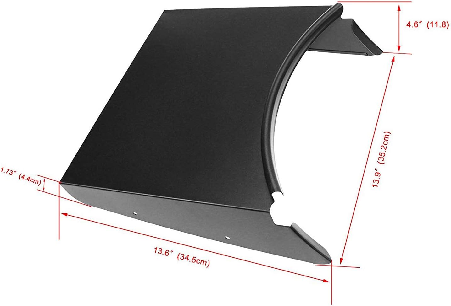 GFTIME 34.5 cm x 35.3 cm Table Shelf for Charcoal Grills Original Kettle 57 cm, Can Place Barbecue Condiments - Image 3