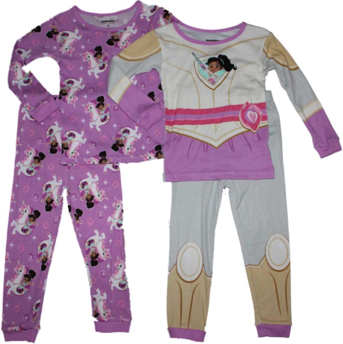 The Princess Knight Nickelodeon Nella Little Girls Cotton Pajamas 2-Pack 2T-5T