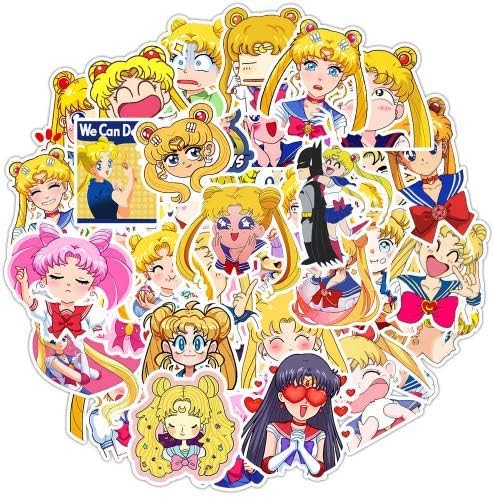 Pretty Guardian Sailor Moon Stickers to Waterproof DIY Stickers for Luggage Skateboard Motorcycle Laptop Car Snowboard 50pcs