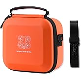 Flymile Neo Carrying Case, Small Shoulder Bag for DJI Neo Drone, Portable PU Box for DJI Neo Drone and Batteries Orange Accessories(Not for Neo 2)