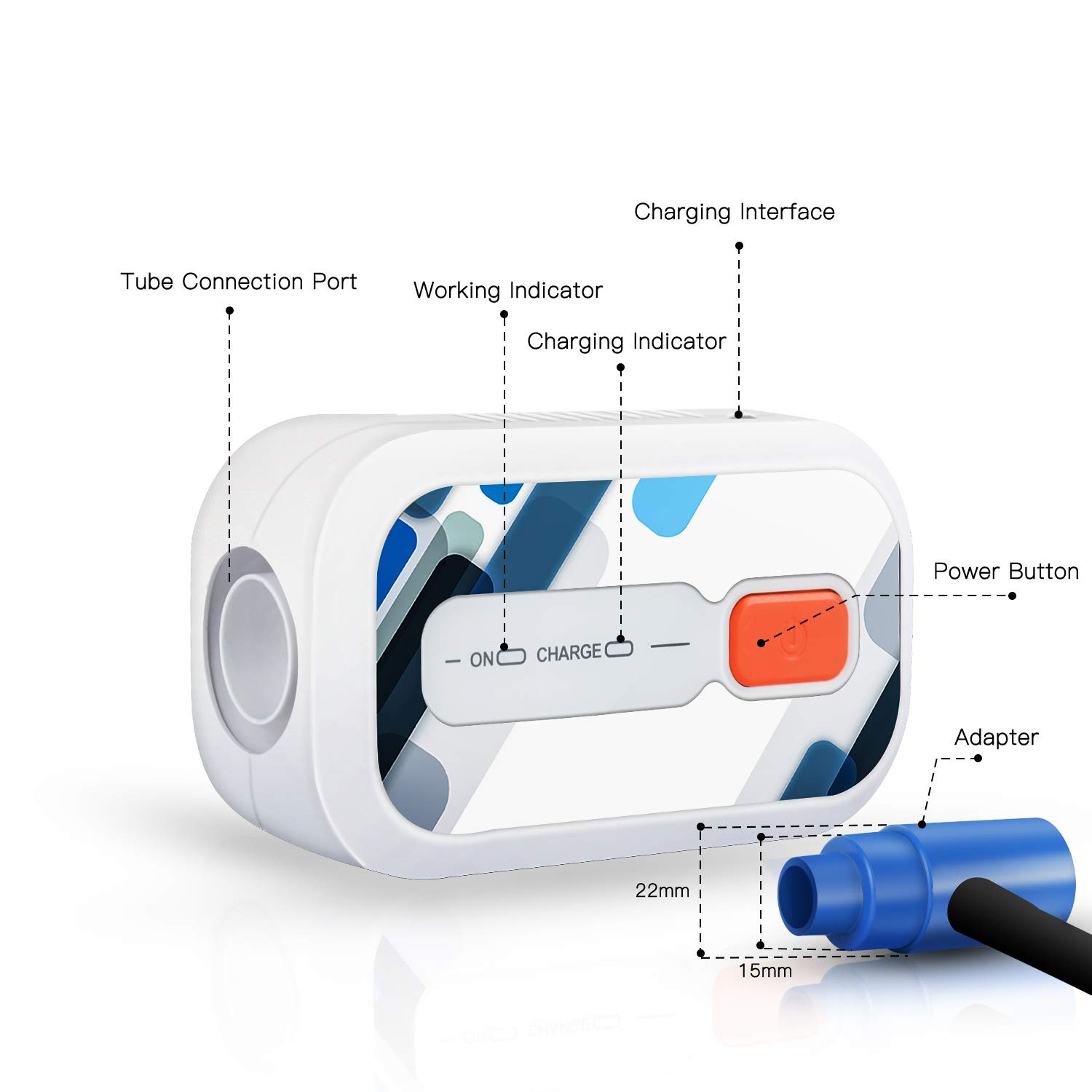 CPAP Cleaner and Sanitizer Bundle with Super Big Sanitizing Box(2.85L), Cleaning and Sanitizing Machine for Regular/Heated Hose, Machine & Mask, Portable Cleaner and Sanitizer Accessories Supplies