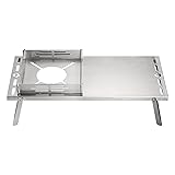 CAMPINGMOON Solo Camping Table Small Tabletop Heat