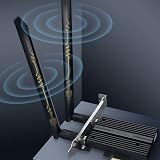 Zunate PCIe WiFi Card AX210 Triple Band Bluetooth 5.2 Dual Antenna Desktop PC view 4