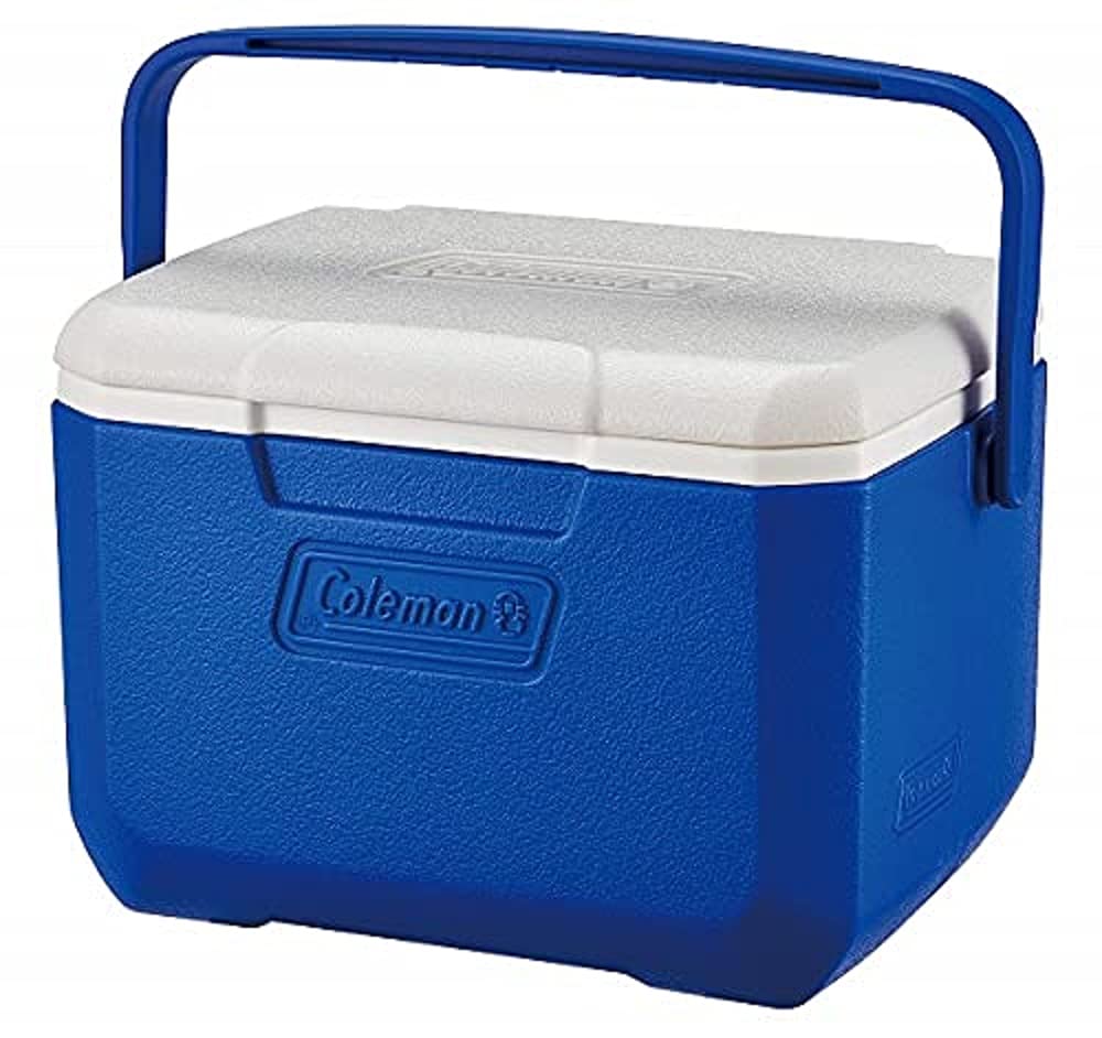 Coleman Performance 6 Personal Cooler, NEW MODEL with hinge lid design, 4 L, Small Cool Box for Food and Drinks, Robust Ice Box, for 6 Small Cans, Stays up to 9 Hours Cool, Lightweight Cooler Box