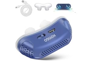HOYIGO Anti Snoring Devices,Double Vortex Anti Snoring Device,Effective Snoring Prevention,Snoring Solution for Men and Women, Adjustable and Breathable,Up to 7 Hours,Suitable for All Nose Shapes