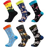 TOEJYJ Women Fun Socks， Colorful Crazy Cool Funny Socks， Pattern Funky Novelty Socks Size 9-11