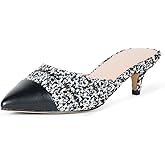 The Drop Women's Paulina Pointed-Toe Two-Tone Mule