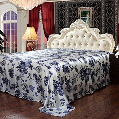 Reactive printed pure silk bed linen/ wide silk fabric sheets-N 140x200cm(55x79inch)