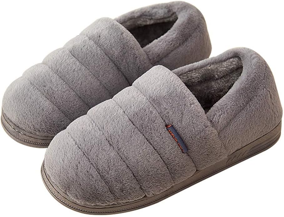 Men Cotton Slippers Four Season Slippers SemiPackage Plus Velvet Indoor Flip Flop Household