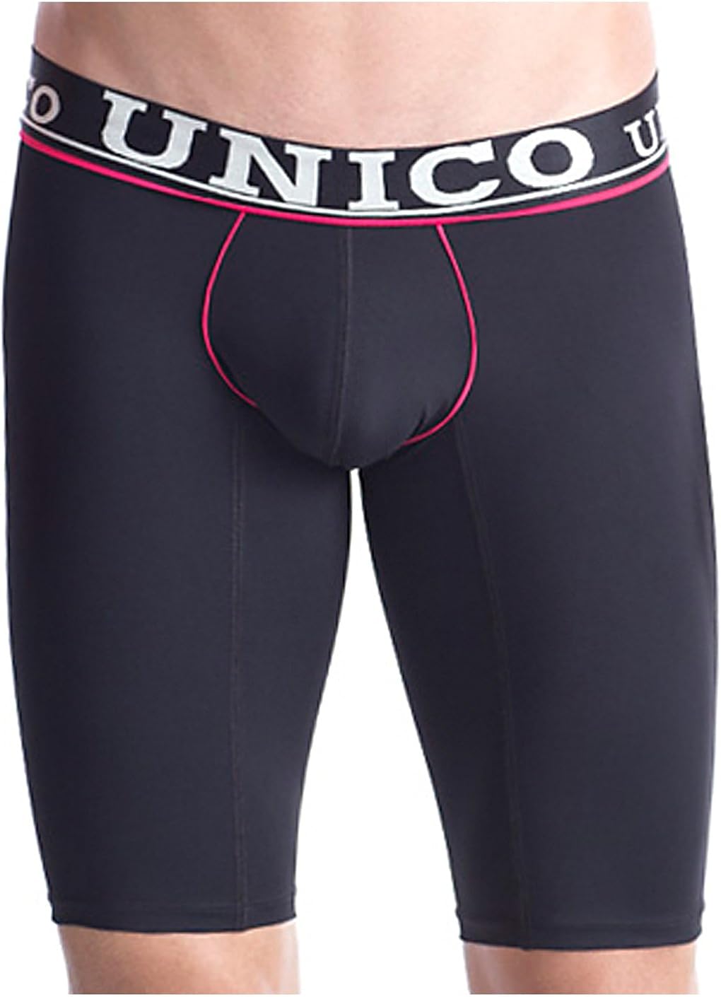 Mundo Unico Mens Trunks Boxer Shorts Black Extra Long Leg