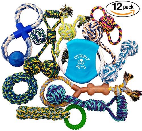 Otterly Pets Puppy Dog Pet Rope Toys - Small to Large Dogs (12-Pack)