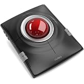 Nulea Wireless Trackball Mouse Ergonomic 55mm Large Ball Ambidextrous | Rechargeable mouse with free spin scroll wheel,quiet clicks,Bluetooth USB connection,smooth tracking,PC Mac compatible