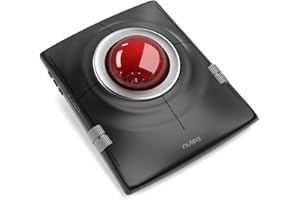 Nulea M512 Wireless Trackball Mouse, Ergonomic 55mm Trackball, Adjustable DPI for Precise Control, Left or Right Hand Compati