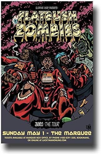 Flatbush Zombies Custom Photo Poster Prints Size 20 X 30 Inch Wall Sticker For Wall Decor 50*75 cm